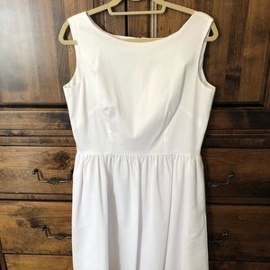 Jolie & Elizabeth White Seersucker Dress